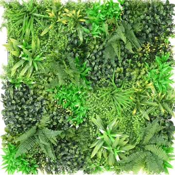 mur végétal artificiel ignifugé de 100x100cm