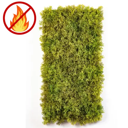 Plaque de mousse ISLANDE artificielle 25 cm x 50 cm ANTI FEU de face