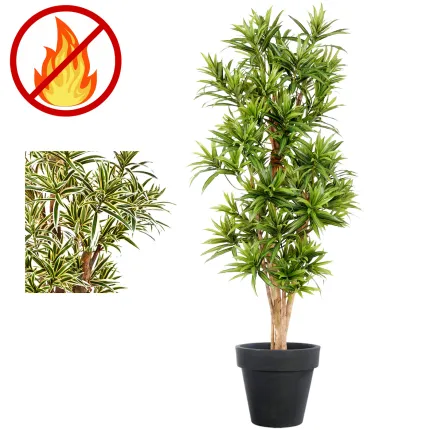 Dracena artificiel (ou DRACAENA) Reflexa new 150 ou 180 cm ANTI FEU
