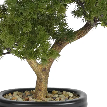 tronc et coupelle BONSAI pin artificiel  28 cm