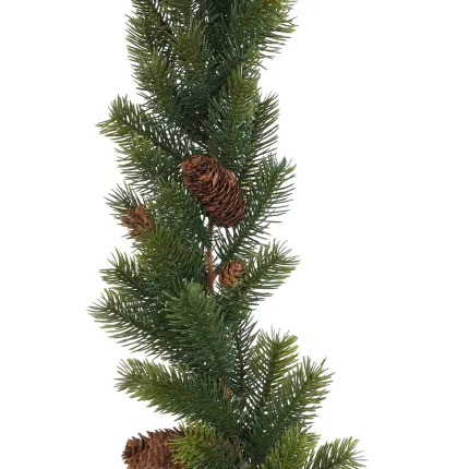 feuilles GUIRLANDE Artificielle de sapin et pomme de pin 180 cm