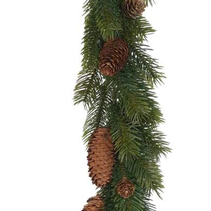 feuillage et fruits GUIRLANDE Artificielle de sapin et pomme de pin 180 cm