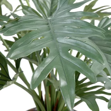 PHILODENDRON SELLOUM artificiel 62 cm ANTI FEU
