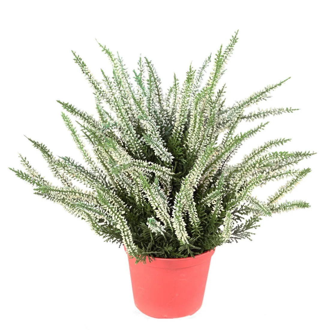 bruyère artificielle blanc en pot 35 cm