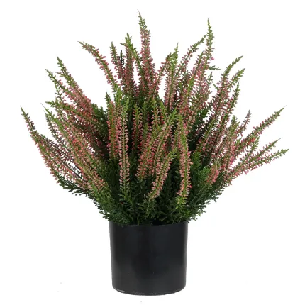 bruyère artificielle rose en pot 35 cm