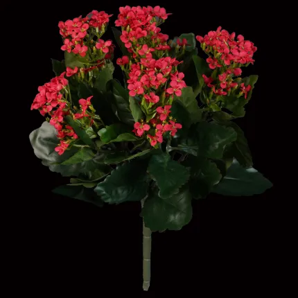 KALANCHOE artificiel 30 cm rouge