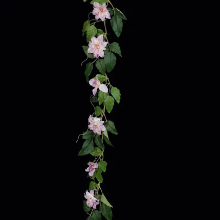 Guirlande de clématite en fleurs 160 cm