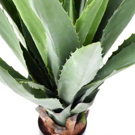 AGAVE FURCRAEA artificielle vert 110 cm vu du haut