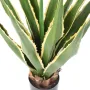 AGAVE FURCRAEA artificielle vert jaune  80 et 110 cm vu d'en haut
