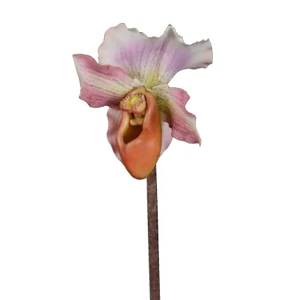 ORCHIDEE ladie slipper artificielle ou Sabot de Vénus artificiel 45cm rose