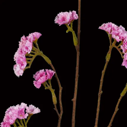 fleurs statice artificiel rose 68 cm