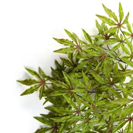 feuilles ERABLE artificiel  vert/gold