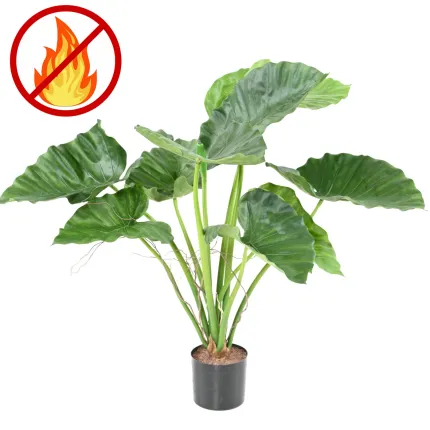 ALOCASIA CALIDORA  artificiel  bush 65 cm  ignifugé