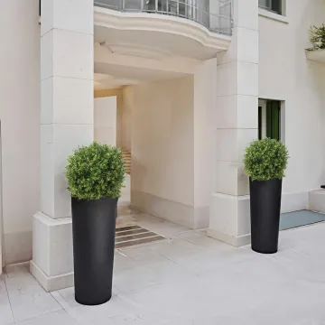 BUIS artificiel BOULE PF dans pot strevi cone