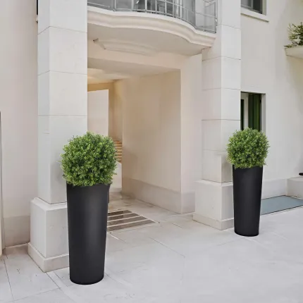 BUIS artificiel BOULE PF dans pot strevi cone