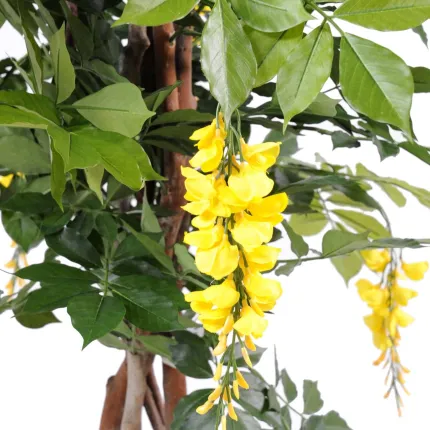 GLYCINE artificielle LIANES  new de 110 à 180 cm jaune - fleurs