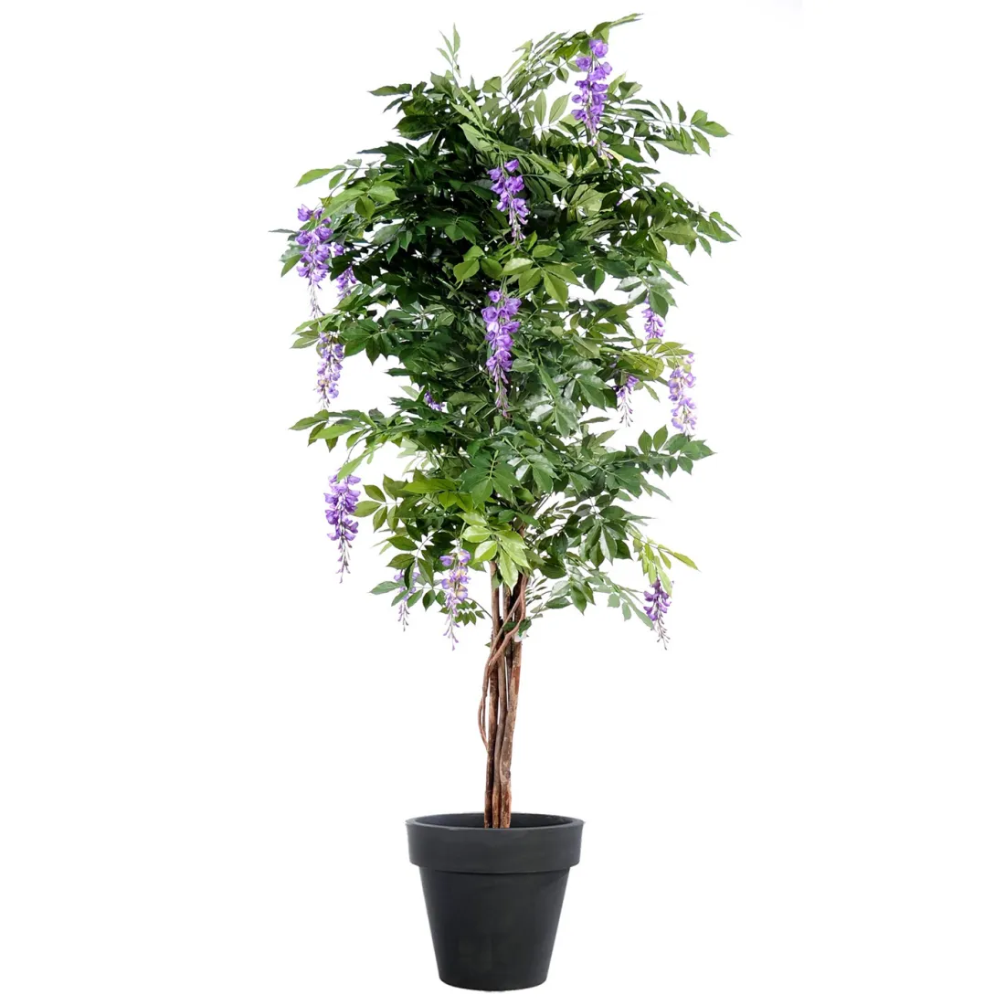 GLYCINE artificielle LIANES  new de 110 à 180 cm lavande en pot