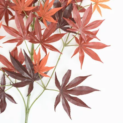 branche artificielle ERABLE 70 cm automne  (Aralia) premières feuilles