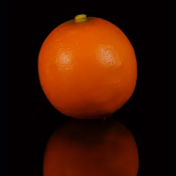 ORANGE artificielle 8 cm avec reflets