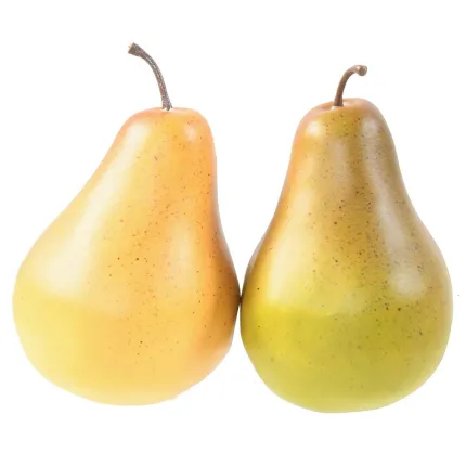 filet 6 POIRES artificielles 10 cm 2 coloris