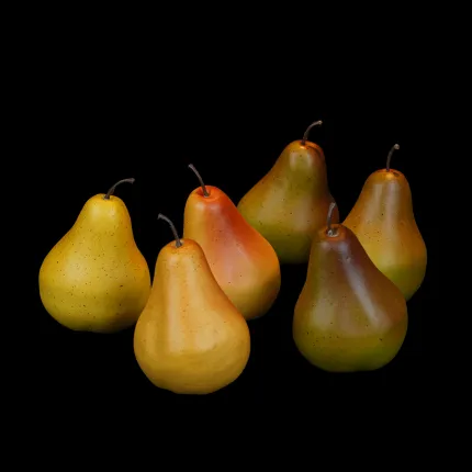 composition filet 6 POIRES artificielles 10 cm