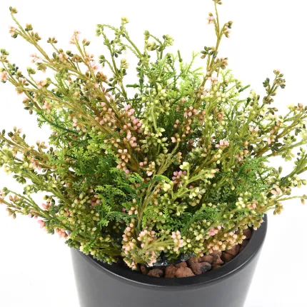 bruyère mini artificielle 22 cm en pot