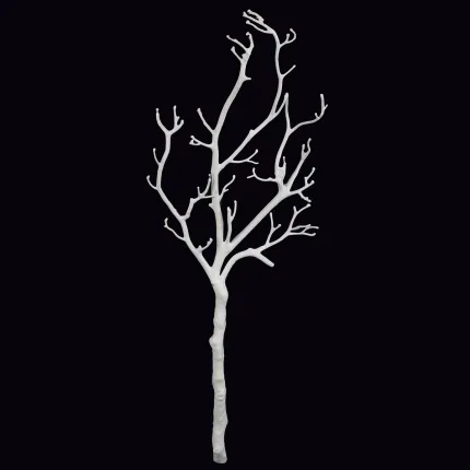 MANZANITA BRANCHE ou branche de bois blanc artificielle 60 cm sur fond noir