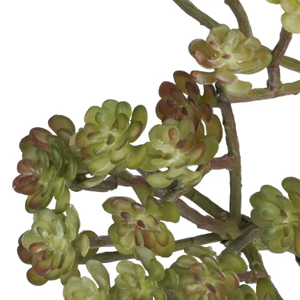 ECHEVERIA setosa artificiel 20 cm - détail feuilles
