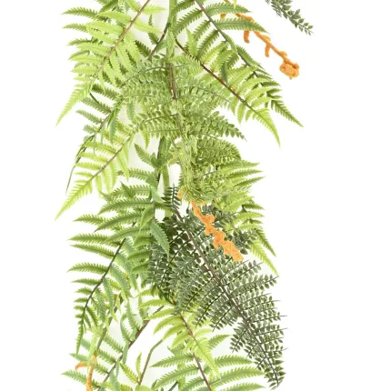 guirlande fougère artificielle plastique 180 cm - détails