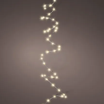 Guirlande électrique micro LED 159 cm piles - détails