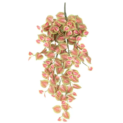 COLEUS artificiel 95 cm vert rouge