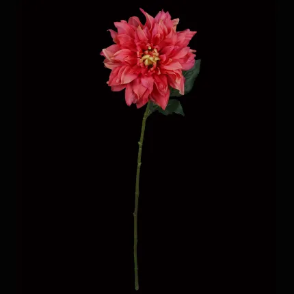 DAHLIA artificiel 60 cm rose beauty en tige