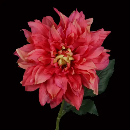 DAHLIA artificiel 60 cm rose beauty - fleurs