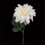 DAHLIA artificiel 60 cm blanc crème