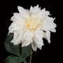 DAHLIA artificiel 60 cm blanc crème - fleur