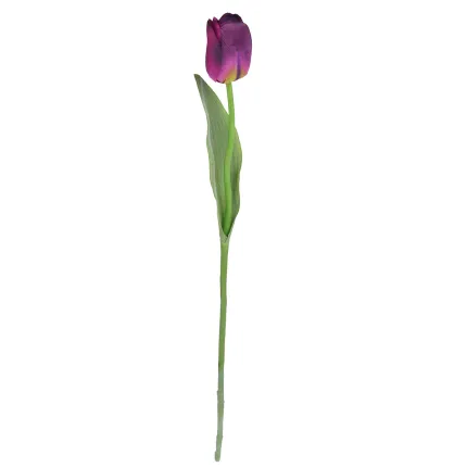 TULIPE artificielle 55 cm violet en tige