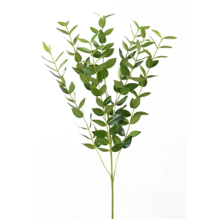 branche de feuilles d'EUCALYPTUS artificiel  H60 cm en tige