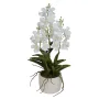 composition ORCHIDEE artificielle Vanda 60 cm blanche