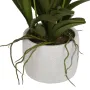Pot déco pour l'orchidée vanda artificielle blanche