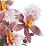 ORCHIDEE artificielle oncidium en pot 47 cm burgundy - détails des fleurs