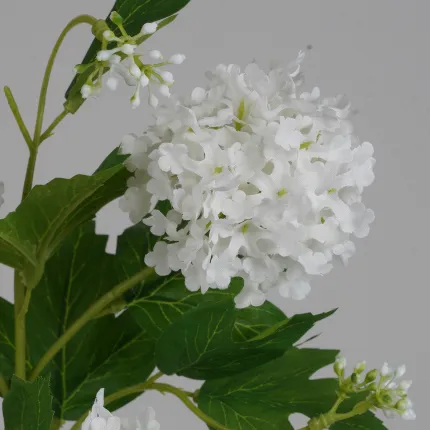 BOULE DE NEIGE ou VIBURNUM artificiel  75 cm - détails