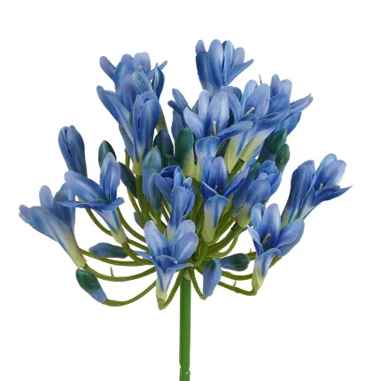 AGAPANTHE artificiel  75 cm bleu - détails