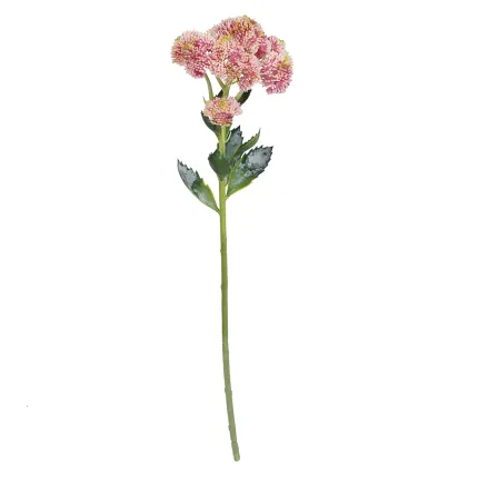 SEDUM artificiel 55 cm rose en tige