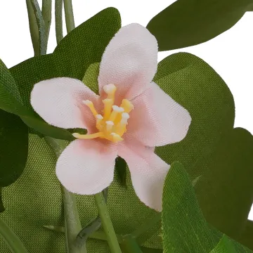 TREFLE OXALIS artificiel fleuri en pot 36 cm vert - fleurs