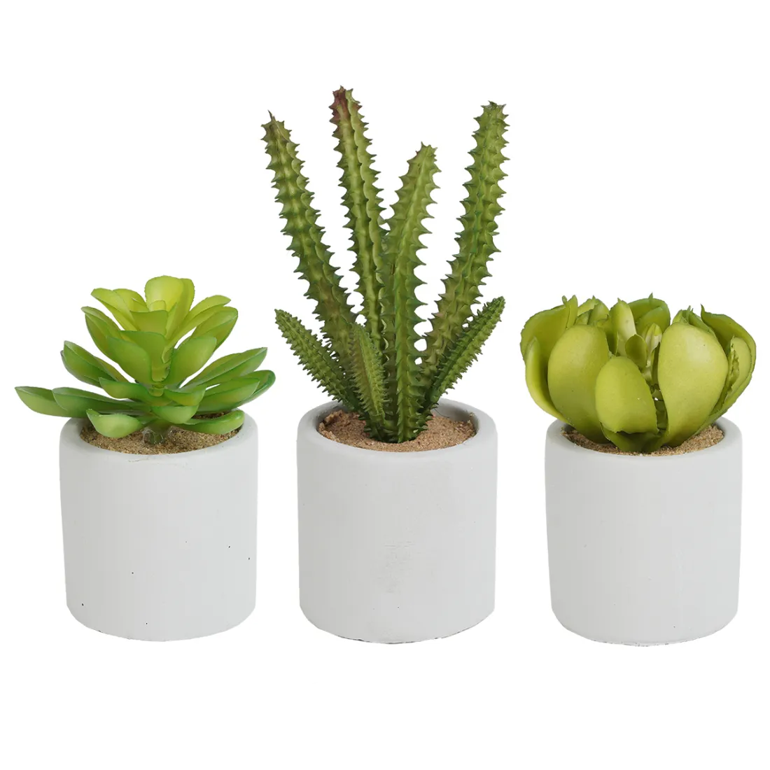 Succulente artificiel EN POT de 9 à 15 cm vendu par 3
