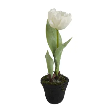 TULIPE artificielle en pot 26 cm