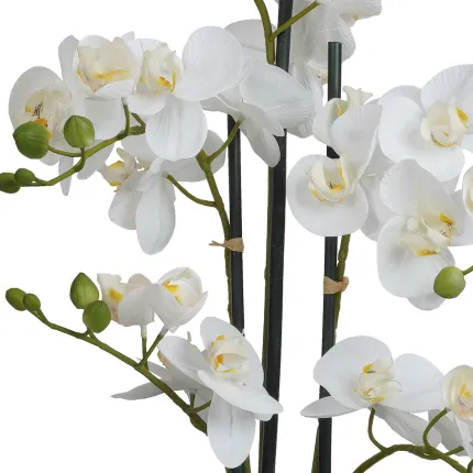 Orchidée PHALAENOPSIS artificielle en pot 60 ou 70 cm