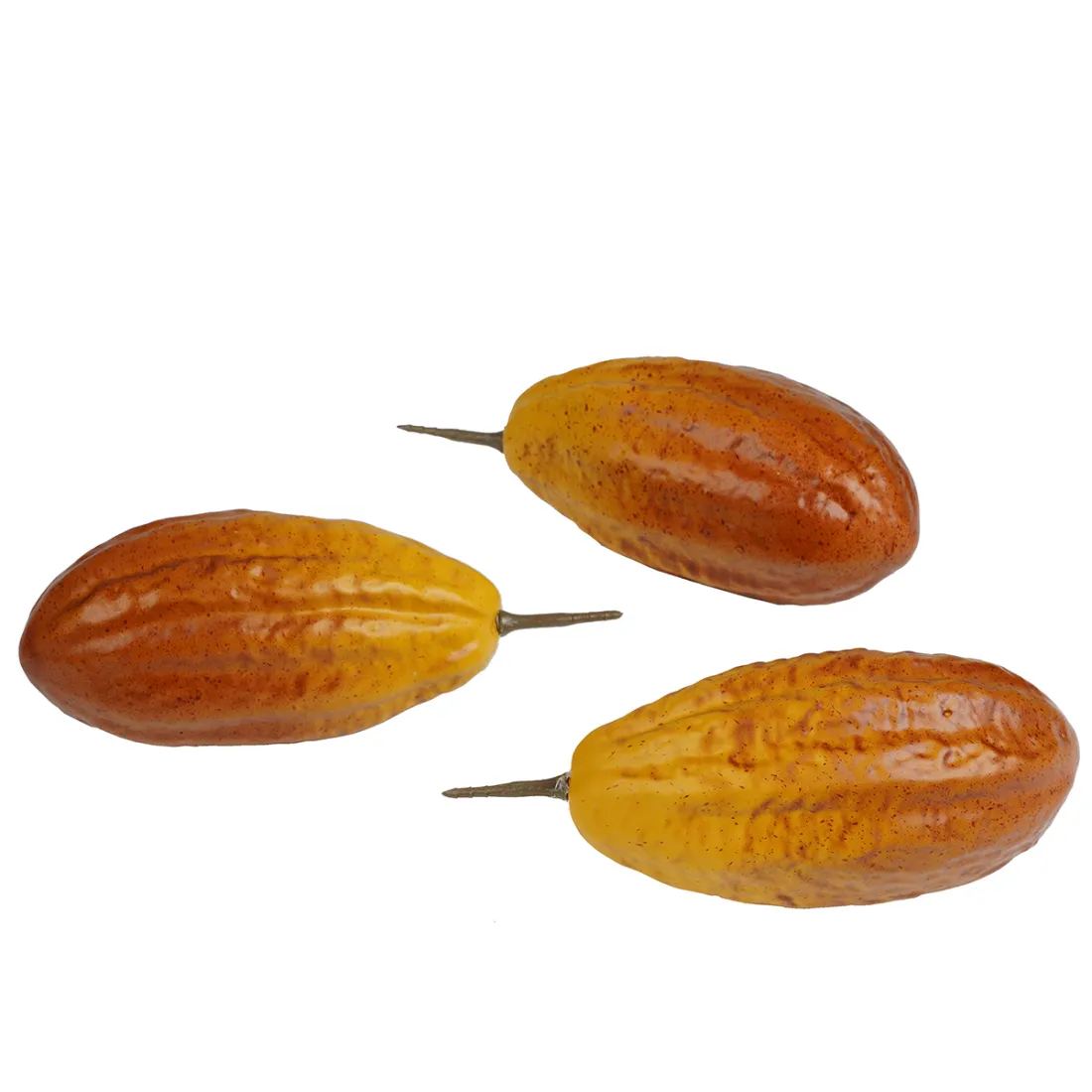 Cabosse cacao artificielle 20 cm vendu par 3 - jaune