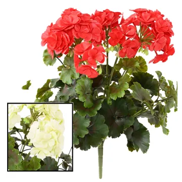 piquet Géranium plastique 38 cm - 2 couleurs