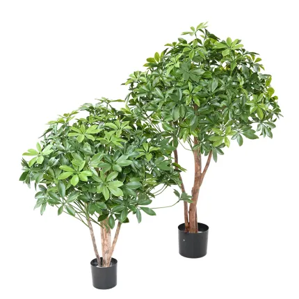 SCHEFFLERA artificiel BUISSON  90 et 110 cm uv - 2 tailles